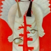 Marion Lucka: Blutenegel, Öl, 60 x 100 cm (2001)