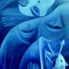 Marion Lucka: Flut, Öl, 30 x 40 cm (1996)