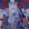 Marion Lucka: Frau im Blut, Öl, 60 x 70 cm (2014)