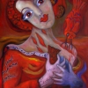 Marion Lucka: Frau mit heißem Fisch (2013)