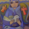 Ölgemälde " Freundschftsengel" 70 x 100 cm (2019)