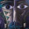 Marion Lucka: Im Düsteren, Öl, 40 x 50 cm(1995)