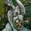 Marion Lucka: In Erwartung, ÖL. 90 x 120 cm (1996)