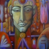 Marion Lucka: Königin, Öl, 70 x 90 cm (1995)