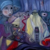Marion Lucka: Leere, Ölgemälde, 80 x 80 cm (2012)