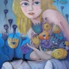Marion Lucka: Blumige, 60 x 80 cm (2009)