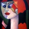 Marion Lucka: Neid, Öl, 40 x 50 cm (2004)