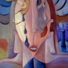 Marion Lucka: Ratlose, Öl, 60 x 80 cm (2007)