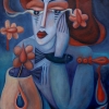Ölgemälde  "Raunachtdenkende" 50 x 70 cm (Dezember 2022)