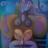 Marion Lucka: Schau mich nicht an, Öl, 60 x 80 cm (2006)