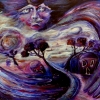 Marion Lucka: Schutzengel, Acryl, 100 x 120 cm (1996)