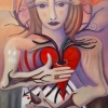 Ölgemälde " Sommerherz" 60 x 80 cm (2023)