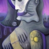 Marion Lucka: Sonnenuntergang, Öl, 60 x 80 cm (2009)