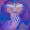 Marion Lucka: Totensonntag, Öl, 50 x 50 cm (2010)