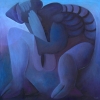 Marion Lucka: Verzweifelte, Öl, 100 x 120 cm (1998)