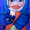 Marion Lucka: Warten auf Nova, Öl, 50 x 70 cm(2002)