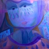 Marion Lucka: Weinende, Öl, 60 x 60 cm (2010)