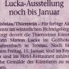 Hinweis auf das Ende der Ausstellung im Golfhotel Fahrenbach (2018)