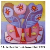 Plakat für die Ausstellung  ( still leben) im September bis November 2022 in der Galerie im Alten Rathaus Schwarzenbach