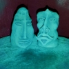 Marion Lucka: König und Königin, Ton (1994)