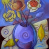 Marion Lucka: Stillleben mit Zitronenmuscheln 50 x 60 cm (2014)
