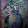Marion Lucka: Stillleben mit Augen, Öl, 50 x 60 cm (2010)