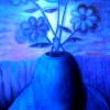 Marion Lucka: Stillleben in der Nacht, Öl, 60 x 100 cm (1999)