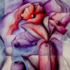 Marion Lucka: Stillleben mit Fischen, Öl, 70 x 80 cm (1988)