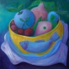 Marion Lucka: Irmis´s Stillleben, Öl, 50 x 50 cm (1999)
