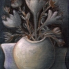 Marion Lucka: Stillleben in grau, Öl, 30 x 40 cm (2008)
