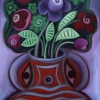 Ölgemälde "Coronastillleben" 50 x 70 cm (2022)