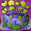 Marion Lucka: Stillleben mit Doppelvase; Öl, 60 x 60 cm (2015)
