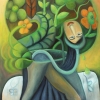 Ölgemälde "Frau im Strauß" 60 x 80 cm (2022)