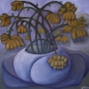 Marion Lucka: Maistillleben,Öl. 40 x 40 cm (2016)