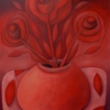 Ölgemälde "Rosenrot" 50 x 70 cm (2021)