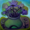 Ölgemälde "Septemberblumen" (2021)