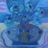 Ölgemälde " Stilllebenblau" 60 x 60 cm (2022)