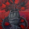 Marion Lucka: Stillleben mit Zahntuch, Öl, 50 x 60 cm (2014)