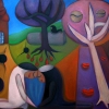 Marion Lucka: Stilles Gebet, Öl, 70 x 100 cm (2004)