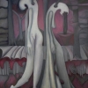 Marion Lucka: Zweisamkeit, Öl, 70 x 100 cm (1996)