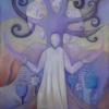 Marion Lucka: Jenseitsbaum, 50 x 70 cm (2009)