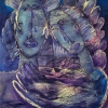Marion Lucka : Zweiengel, Öl, 50 x 60 cm (1999)