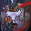 Marion Lucka: Schlimmer Zustand, Öl, 60 x 70 cm (2007)