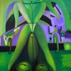 Marion Lucka: Blick von unten, Öl, 50 x 60 cm (1992)