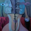Marion Lucka: Verletzend, Öl, 50 x 60 cm (2007)