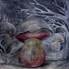 Marion Lucka: Satanspilze, 70 x 80 cm (1980)