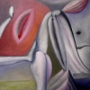 Marion Lucka: Absturz, 30 x 40 cm (1989)