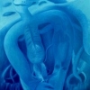 Marion Lucka: Abschied von der Ratte, Öl, 90 x 120 cm (1997)