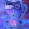 Marion Lucka: Augen zu und durch, Öl, 40 x 50 cm(2010)