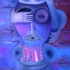 Marion Lucka: Augen zu und..., Öl,40 x 50 cm (2010)